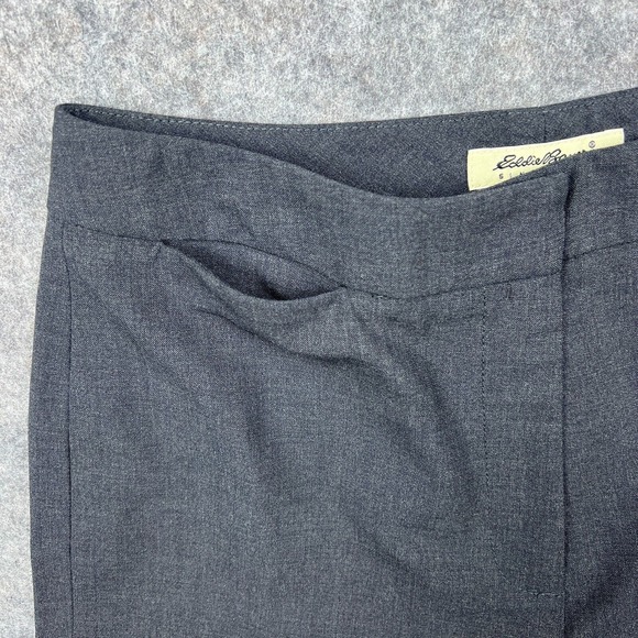 Eddie Bauer Pants Womens 8 Dark Gray Wool Straight Leg Stretch Career Trousers - Picture 4 of 13